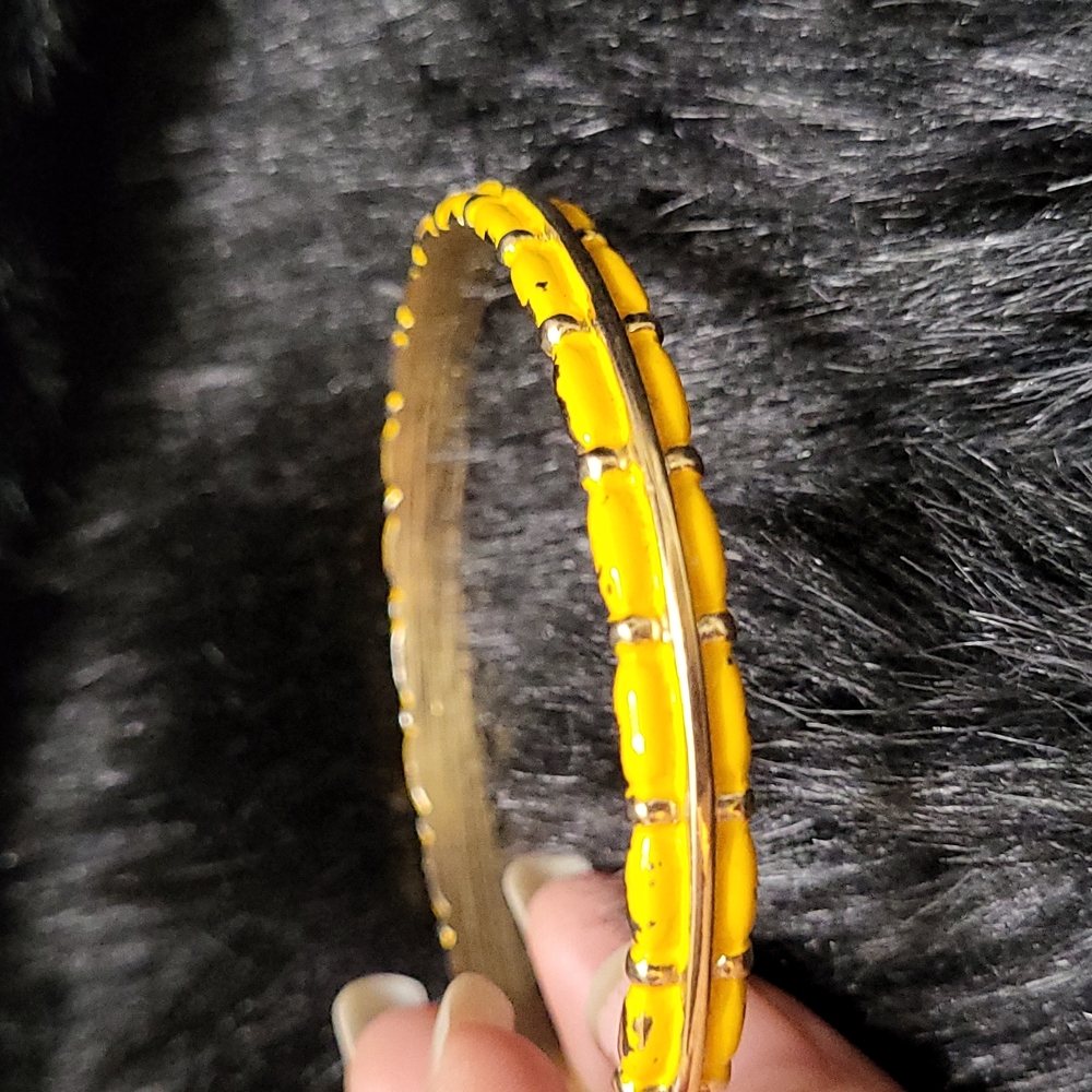 Crown Trifari yellow bracelet